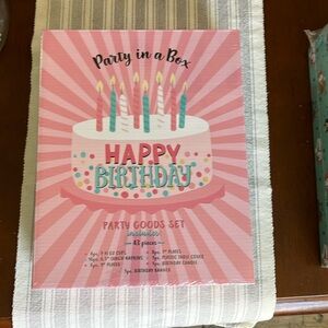 Happy birthday Party in a Box goods set NWT